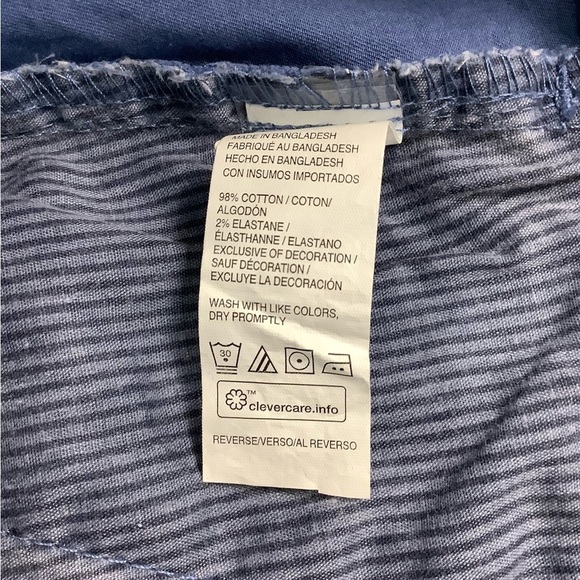 Men's IZOD Saltwater Blue 42 XL Khakis Chino Shorts Cotton Twill Stretch NWT - Picture 9 of 9